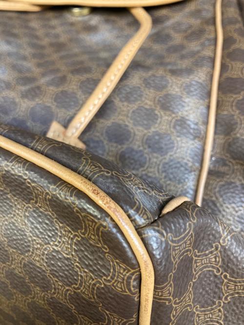 CELINE（セリーヌ）CELINE (セリーヌ) マカダムリュック ブラウンの古着・服飾アイテム