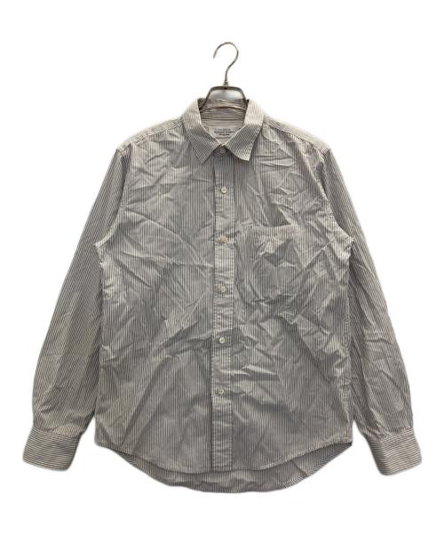 UNUSED（アンユーズド）UNUSED (アンユーズド) ストライプシャツ グレー サイズ:Sの古着・服飾アイテム