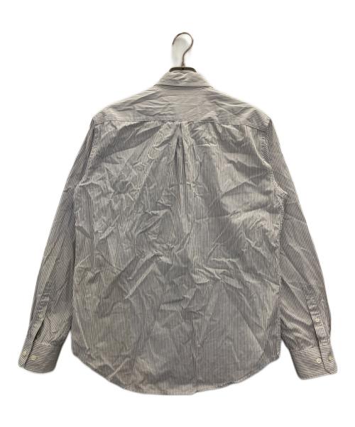 UNUSED（アンユーズド）UNUSED (アンユーズド) ストライプシャツ グレー サイズ:Sの古着・服飾アイテム