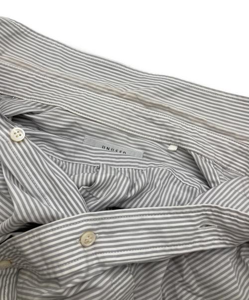UNUSED（アンユーズド）UNUSED (アンユーズド) ストライプシャツ グレー サイズ:Sの古着・服飾アイテム