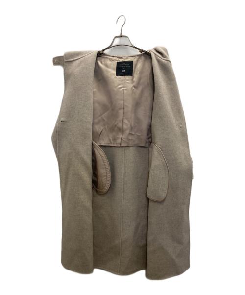 23区（ニジュウサンク）23区 (ニジュウサンク) MANTECOPureリバー フード ロングコート ベージュ サイズ:XSの古着・服飾アイテム