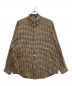 AURALEEオーラリー）の古着「AIRY LIGHT COTTON CHECK BIG SHIRT」｜ブラウン
