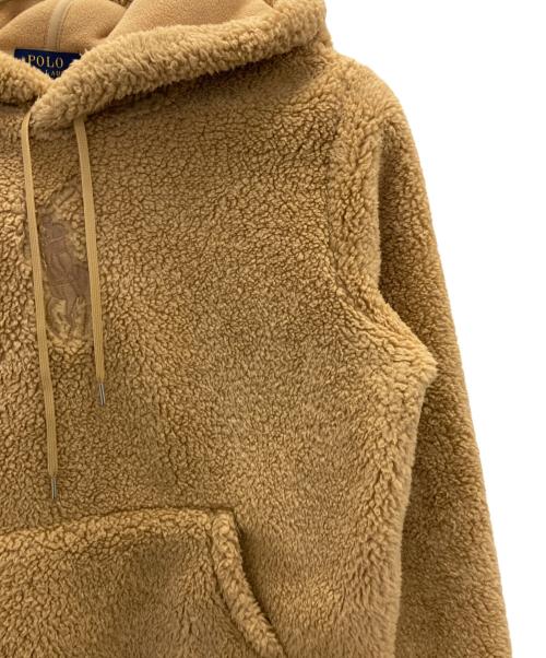 POLO RALPH LAUREN（ポロ・ラルフローレン）POLO RALPH LAUREN (ポロ・ラルフローレン) ビッグポニー刺繍ボアパーカー ブラウン サイズ:Sの古着・服飾アイテム