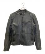 BANANA REPUBLICバナナリパブリック）の古着「シングルライダースージャケット」｜ブラック