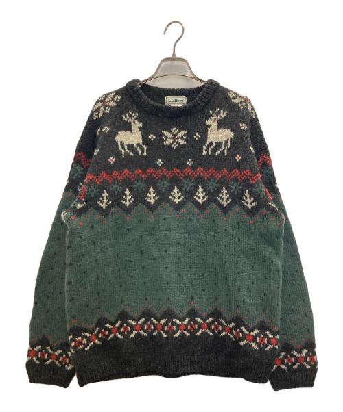 L.L.Bean（エルエルビーン）L.L.Bean (エルエルビーン) ウールニット グリーン サイズ:Ⅿの古着・服飾アイテム