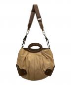 MARNIマルニ）の古着「2Wayレザーショルダーバッグ」｜ブラウン