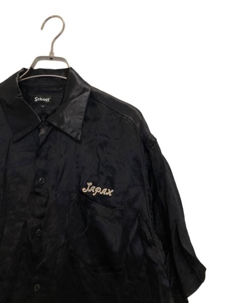Schott（ショット）Schott (ショット) RAYON SUKA ASING S/S SHT ブラック サイズ:XLの古着・服飾アイテム