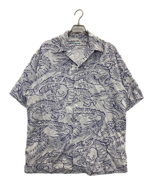 Schott（ショット）Schott (ショット) HAWAIIAN SHIRT ブルー サイズ:XLの古着・服飾アイテム