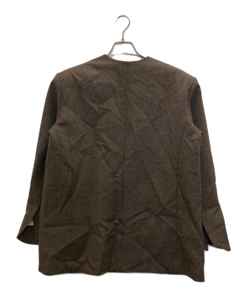 Adam et Rope（アダム エ ロペ）Adam et Rope (アダム エ ロペ) ジャケットライクブラウス ブラウン サイズ:freeの古着・服飾アイテム