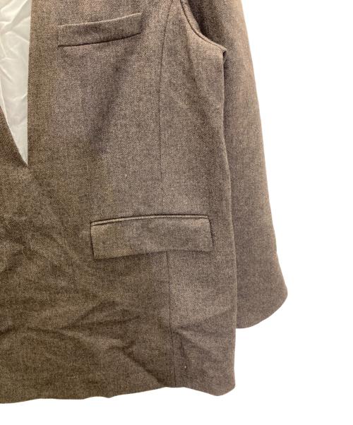 Adam et Rope（アダム エ ロペ）Adam et Rope (アダム エ ロペ) ジャケットライクブラウス ブラウン サイズ:freeの古着・服飾アイテム