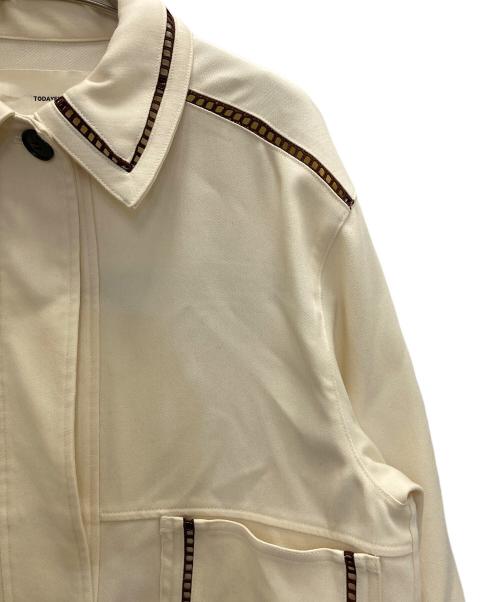 TODAYFUL（トゥデイフル）TODAYFUL (トゥデイフル) Ladderlace Doubleface Blouson アイボリー サイズ:Ｍの古着・服飾アイテム