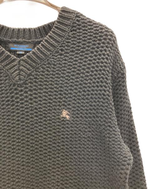 BURBERRY BLUE LABEL（バーバリー ブルー レーベル）BURBERRY BLUE LABEL (バーバリー ブルー レーベル) cotton knit ブラック サイズ:Ｍの古着・服飾アイテム
