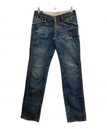 MARITHE+FRANCOIS GIRBAUD（マリテフランソワジルボー）の古着「再構築デニムパンツ」｜インディゴ