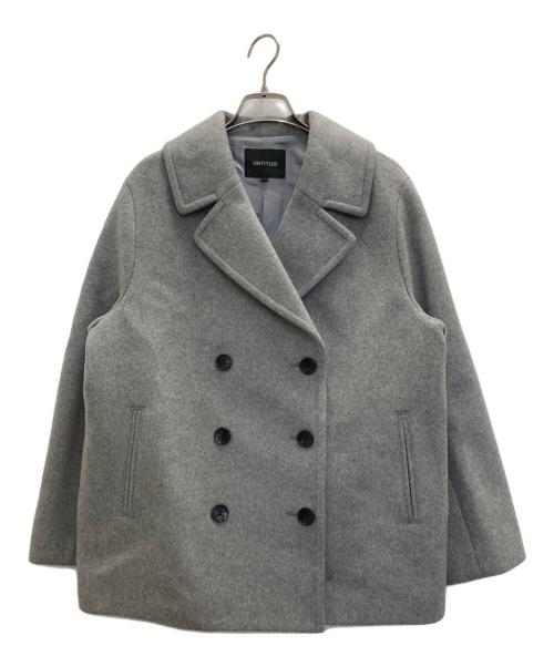 UNTITLED（アンタイトル）UNTITLED (アンタイトル) ダブル Pコート グレー サイズ:2ｌの古着・服飾アイテム