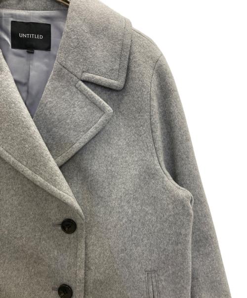 UNTITLED（アンタイトル）UNTITLED (アンタイトル) ダブル Pコート グレー サイズ:2ｌの古着・服飾アイテム