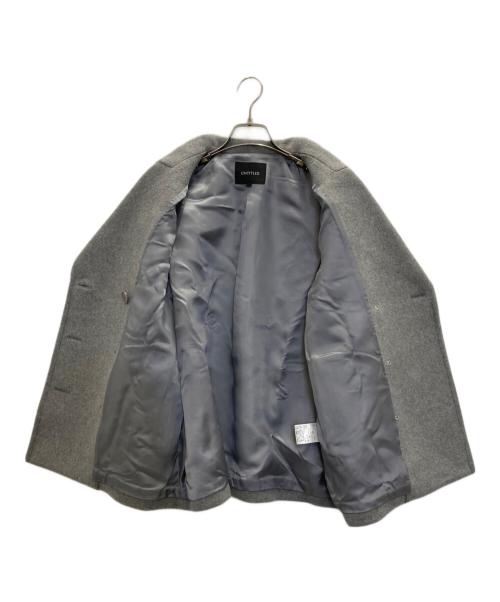 UNTITLED（アンタイトル）UNTITLED (アンタイトル) ダブル Pコート グレー サイズ:2ｌの古着・服飾アイテム