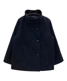 UNTITLED（アンタイトル）の古着「ウール2WAYショートコート」｜ネイビー