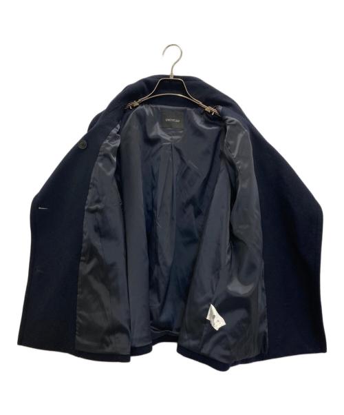UNTITLED（アンタイトル）UNTITLED (アンタイトル) ウール2WAYショートコート ネイビー サイズ:44の古着・服飾アイテム