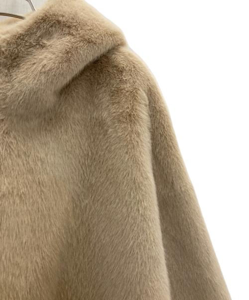 LOU ANDREA（ルーアンドレア）LOU ANDREA (ルーアンドレア) LOUFOOD FUR COAT アイボリー サイズ:Sの古着・服飾アイテム