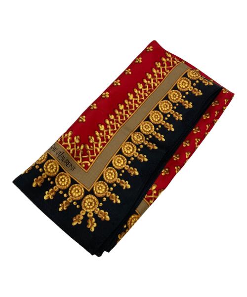 Yves Saint Laurent（イヴサンローラン）Yves Saint Laurent (イヴサンローラン) スカーフ ブラックの古着・服飾アイテム