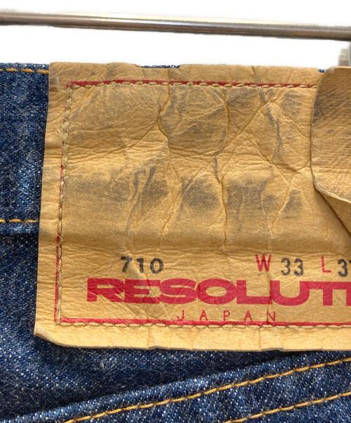 RESOLUTE（リゾルト）RESOLUTE (リゾルト) デニムパンツ インディゴ サイズ:W33 L31の古着・服飾アイテム