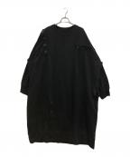 GROUND Yグラウンドワイ）の古着「スウェットワンピース」｜ブラック