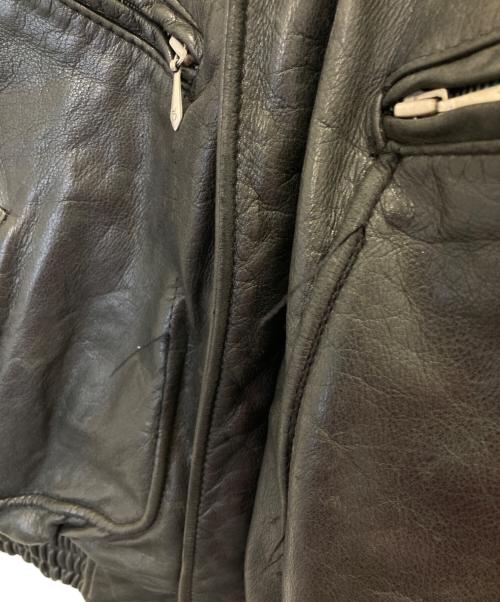 HARLEY-DAVIDSON（ハーレーダビッドソン）HARLEY-DAVIDSON (ハーレーダビッドソン) ボアカラーレザーライダースジャケット ブラック サイズ:40の古着・服飾アイテム