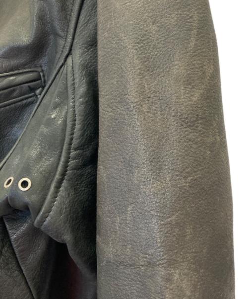 HARLEY-DAVIDSON（ハーレーダビッドソン）HARLEY-DAVIDSON (ハーレーダビッドソン) ボアカラーレザーライダースジャケット ブラック サイズ:40の古着・服飾アイテム