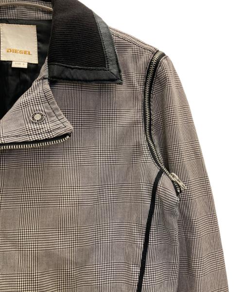 DIESEL（ディーゼル）DIESEL (ディーゼル) G/C ダブルライダースジャケット グレー サイズ:表記なしの古着・服飾アイテム