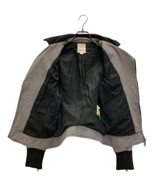 DIESEL（ディーゼル）DIESEL (ディーゼル) G/C ダブルライダースジャケット グレー サイズ:表記なしの古着・服飾アイテム