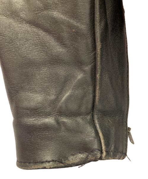 Schott（ショット）Schott (ショット) ダブルレザーライダースジャケット ブラック サイズ:40の古着・服飾アイテム