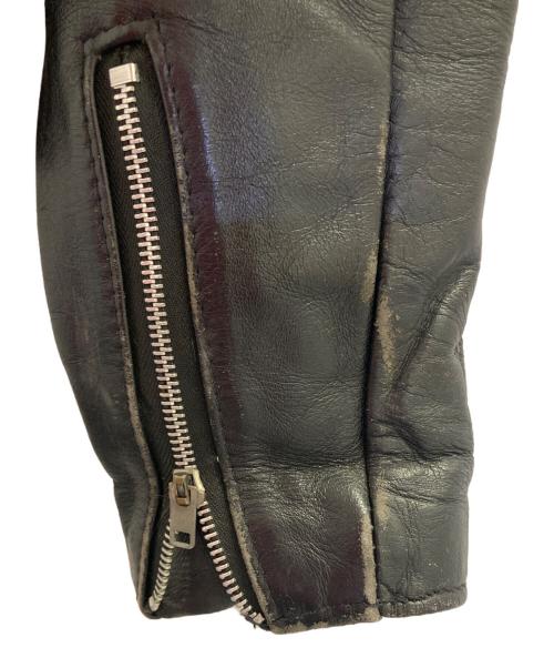 Schott（ショット）Schott (ショット) ダブルレザーライダースジャケット ブラック サイズ:40の古着・服飾アイテム