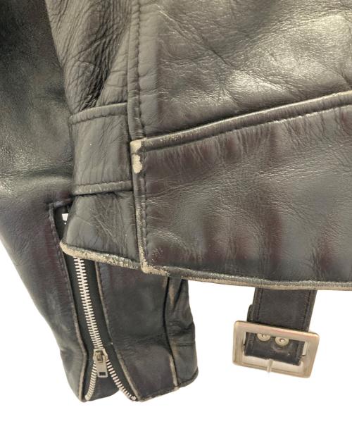 Schott（ショット）Schott (ショット) ダブルレザーライダースジャケット ブラック サイズ:40の古着・服飾アイテム