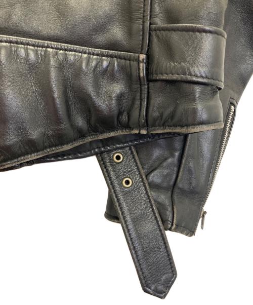 Schott（ショット）Schott (ショット) ダブルレザーライダースジャケット ブラック サイズ:40の古着・服飾アイテム