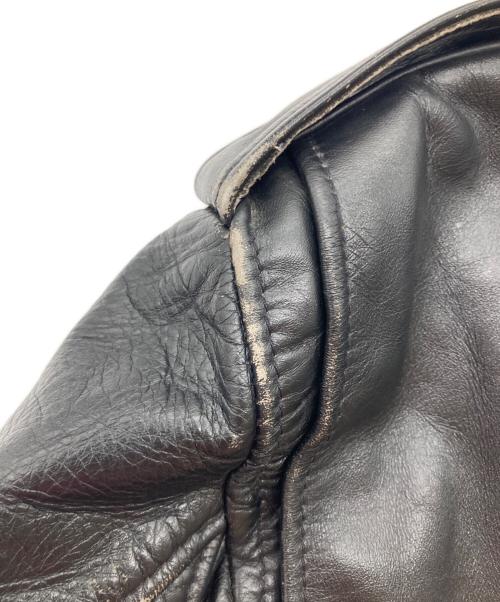 Schott（ショット）Schott (ショット) ダブルレザーライダースジャケット ブラック サイズ:40の古着・服飾アイテム