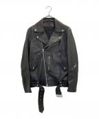 Acne studiosアクネ ストゥディオス）の古着「ダブルライダースジャケット」｜ブラック