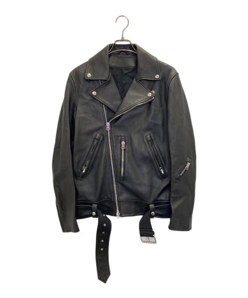 Acne studios（アクネ ストゥディオズ）Acne studios (アクネ ストゥディオス) ダブルライダースジャケット ブラック サイズ:44の古着・服飾アイテム