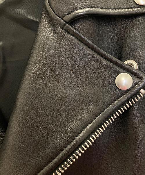 Acne studios（アクネ ストゥディオズ）Acne studios (アクネ ストゥディオス) ダブルライダースジャケット ブラック サイズ:44の古着・服飾アイテム