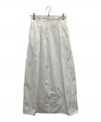 H BEAUTY&YOUTHエイチ ビューティー&ユース）の古着「ポリエステルハイウエスト タイトスカート」｜ホワイト