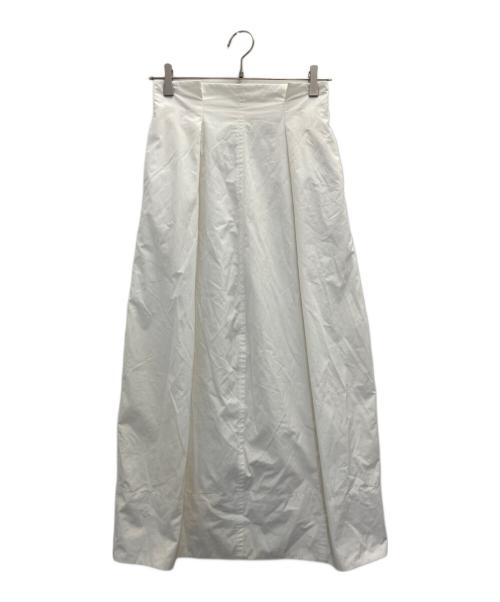 H BEAUTY&YOUTH（エイチ ビューティー&ユース）H BEAUTY&YOUTH (エイチ ビューティー&ユース) ポリエステルハイウエスト タイトスカート ホワイト サイズ:Ｍの古着・服飾アイテム