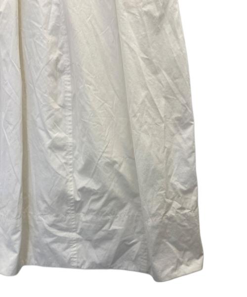 H BEAUTY&YOUTH（エイチ ビューティー&ユース）H BEAUTY&YOUTH (エイチ ビューティー&ユース) ポリエステルハイウエスト タイトスカート ホワイト サイズ:Ｍの古着・服飾アイテム