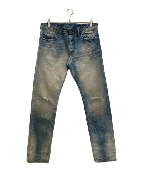 DIESEL（ディーゼル）DIESEL (ディーゼル) ダメージデニムパンツ ブルー サイズ: 78.5cm (W31)の古着・服飾アイテム