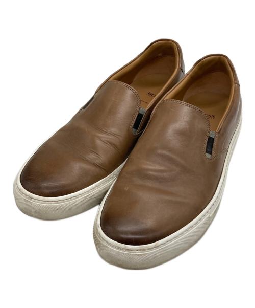 BOSS（ボス）BOSS (ボス) スリッポン ブラウン サイズ:26.5の古着・服飾アイテム