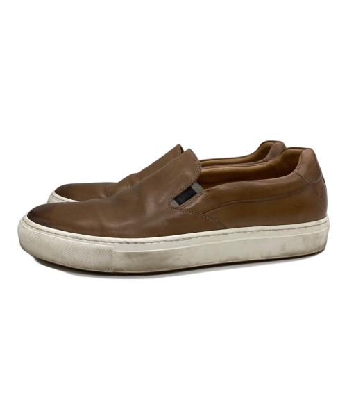 BOSS（ボス）BOSS (ボス) スリッポン ブラウン サイズ:26.5の古着・服飾アイテム