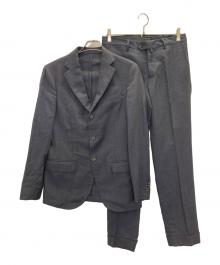 BORRELLI（ボレッリ）の古着「virgin wool 2B suit/バージン ウール ツービー スーツ」｜ネイビー