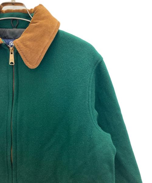 WOOLRICH（ウールリッチ）WOOLRICH (ウールリッチ) 80s wool corduroy collar jacket グリーン サイズ:SIZE Mの古着・服飾アイテム