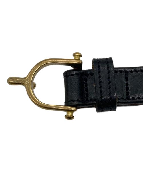 TORY LEATHER（トリーレザー）TORY LEATHER (トリーレザー) エクエストリアン インスパイアードベルト ブラックの古着・服飾アイテム