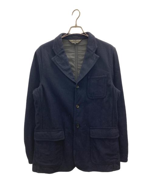 COMME des GARCONS HOMME PLUS（コムデギャルソンオムプリュス）COMME des GARCONS HOMME PLUS (コムデギャルソンオムプリュス) WOOL TAILORED JACKET ネイビー サイズ:Lの古着・服飾アイテム