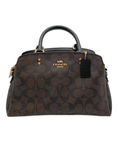 COACH（コーチ）COACH (コーチ) ミニ リリー キャリーオール シグネチャー キャンバス ブラウンの古着・服飾アイテム