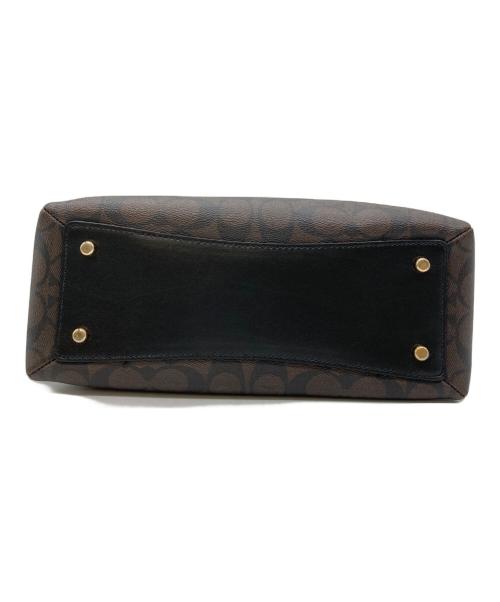 COACH（コーチ）COACH (コーチ) ミニ リリー キャリーオール シグネチャー キャンバス ブラウンの古着・服飾アイテム